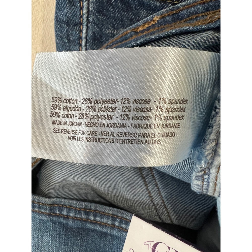 Gloria Vanderbilt Shape Effect Tummy Sculpt Wide Leg Jeans Blue Size 12 NWT - Picture 7 of 8
